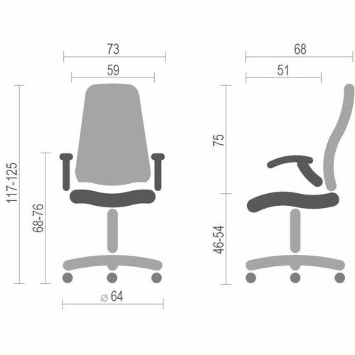 Офісне крісло АКЛАС Либерти CH TILT Коричневое (11870)