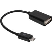 Дата кабель OTG USB 2.0 AF to Micro 5P 0.15m Maxxter (U-AFM-OTG)