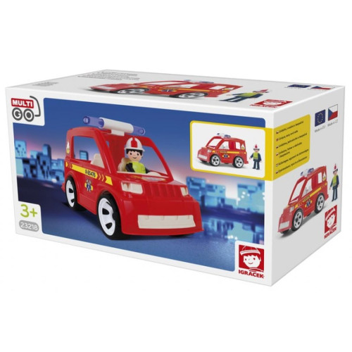 Спецтехніка Multigo CAR WITH FIREMAN Автомобіль пожежного (23218)