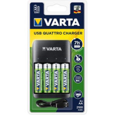 Зарядний пристрій для акумуляторів Varta Value USB Quattro Charger + 4шт. AA 2100 mAh (57652101451)