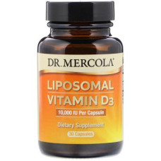 Вітамін Dr. Mercola Ліпосомальний Вітамін D3, 10000 МО, Liposomal Vitamin D3, 30 (MCL-03148)