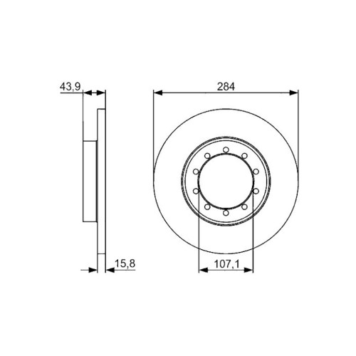 Гальмівний диск Bosch 0 986 479 A34