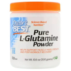 Амінокислота Doctor's Best Глютамин в порошку, L-Glutamine Powder, 300 гр. (DRB-00491)