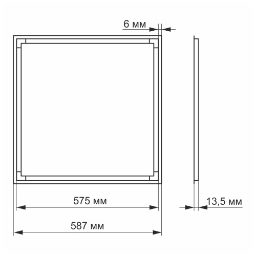 Світильник Videx LED панель ART 40W 5000K (VL-PA405W)