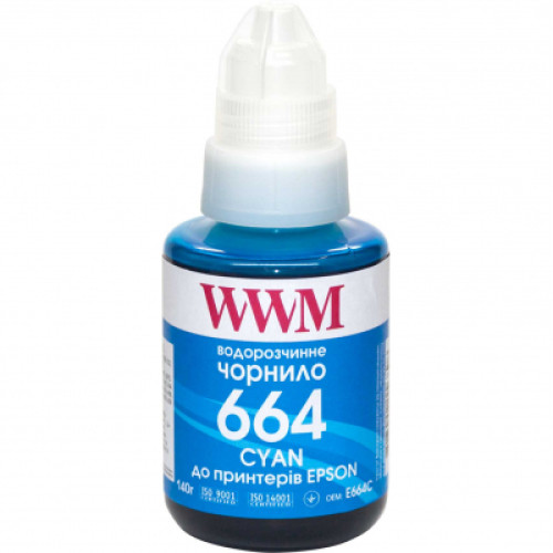 Чорнило WWM Epson L110/L210/L300 140г Cyan (E664C)