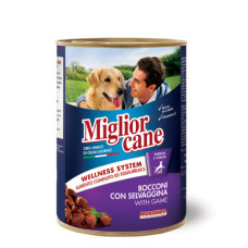 Консерви для собак Migliorcane зі шматочками дичини 405 г (8007520011259)