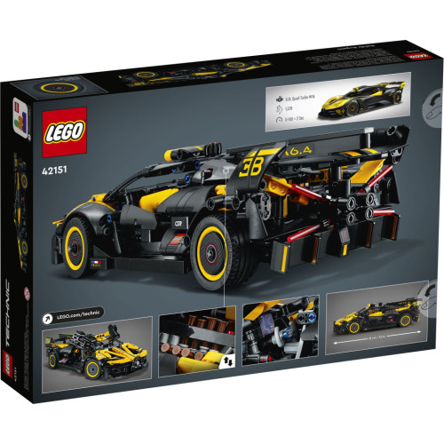 Конструктор LEGO Technic Bugatti Bolide 905 деталей (42151)