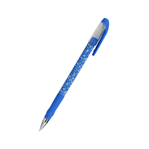Ручка кулькова Axent Blue floral, синя (AB1049-36-A)