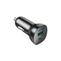 Зарядний пристрій Choetech car USB-A/USB-C 20W QC3.0/PD black (TC0005-BK)