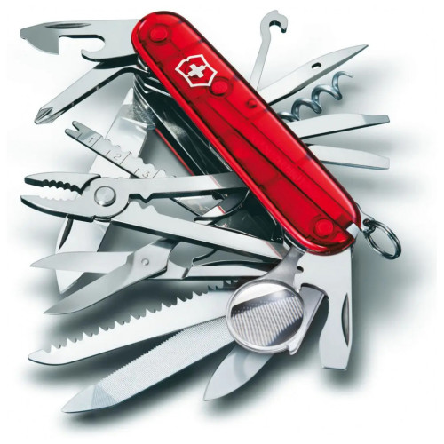 Ніж Victorinox Swisschamp Transparent Red (1.6795.T)