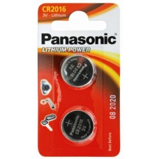 Батарейка PANASONIC CR 2016 * 2 LITHIUM (CR-2016EL/2B)