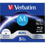 Диск BD Verbatim DL 100GB 4x Lifetime archival M-Disc 5шт Jewel (43834)