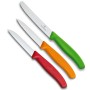 Набір ножів Victorinox SwissClassic 3 шт Red, Orange. Green (6.7116.32)