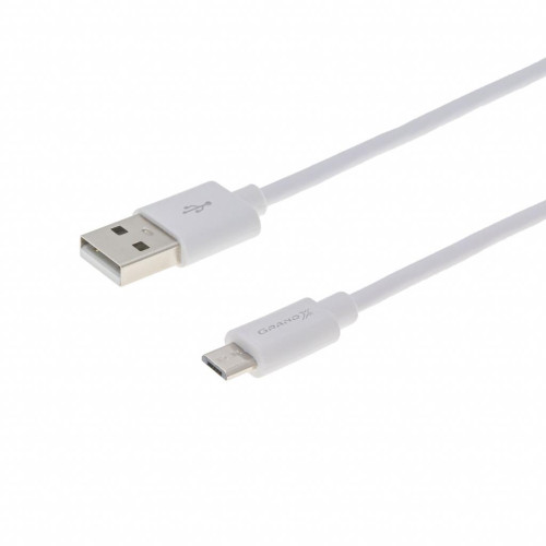 Дата кабель USB 2.0 AM to Micro 5P 2.5m white Grand-X (PM025W)