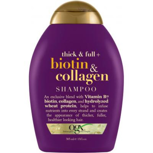 Шампунь OGX Biotin&Collagen для позбавлених об'єму, тонк. волосся 385 мл (0022796976703)
