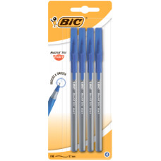 Ручка кулькова Bic Round Stic Exact, синя, 4шт в блістері (bc932857)