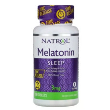 Амінокислота Natrol Мелатонін, Повільне вивільнення, Melatonin, Time Release, 3 (NTL-00458)