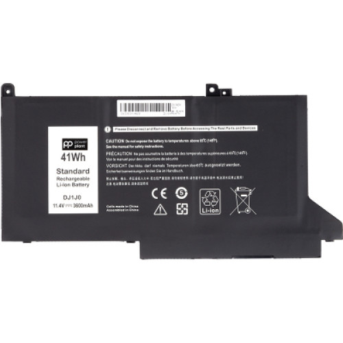 Акумулятор до ноутбука DELL Latitude 7280 (DJ1J0) 11.4V 3600mAh PowerPlant (NB441488)