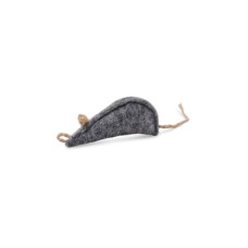 Іграшка для котів Природа Мишка сіра "Шустрик" 10 x 4 см (повсть) (4823082409600)