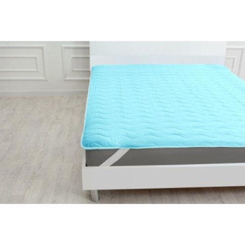 Наматрасник MirSon Eco Light 1716 Wool обычный Blue 160x190 см (2200002889117)