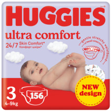 Підгузок Huggies Ultra Comfort 3 (5-9 кг) M-Pack 156 шт (5029053590516)