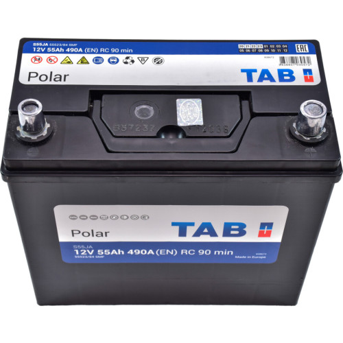 Акумулятор автомобільний TAB 55 Ah/12V Polar S Euro Japan (246 855)