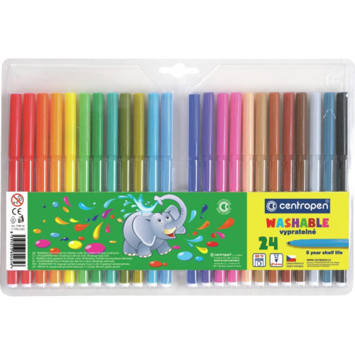 Фломастери Centropen 7790/24 Washable, 24 colors (7790/24 ТП)