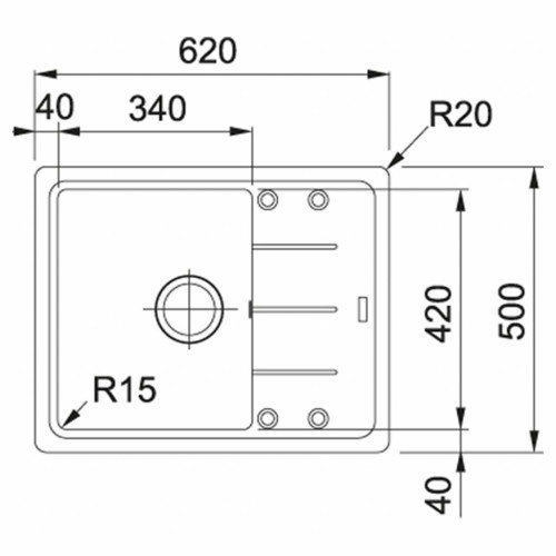 Мийка кухонна Franke Basis BFG 611-62 (114.0272.596)