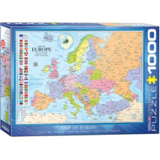 Пазл Eurographics Мапа Європи 1000 елементів (6000-0789)