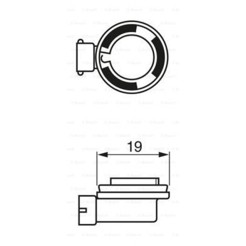 Автолампа Bosch галогенова 55W (1 987 302 084)