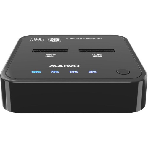 Док-станція Maiwo 2*SATA M.2 SSD Key B/B+M USB 3.1 Gen1 Type-C (K3016SG1)