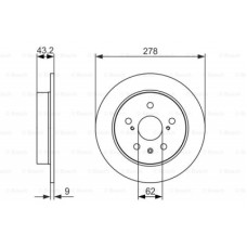 Гальмівний диск Bosch 0 986 479 047