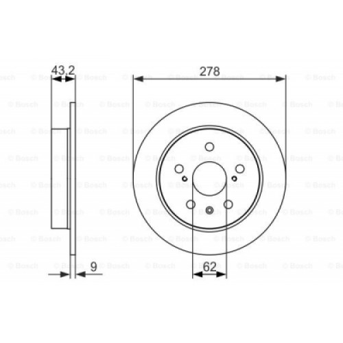 Гальмівний диск Bosch 0 986 479 047