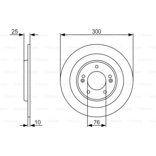 Гальмівний диск Bosch 0 986 479 A46