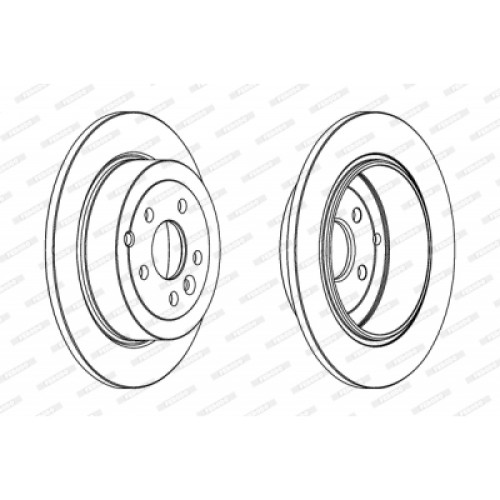 Гальмівний диск FERODO DDF1578C