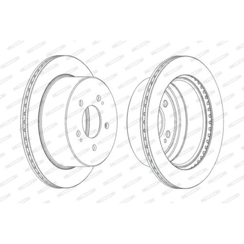 Гальмівний диск FERODO DDF2170C