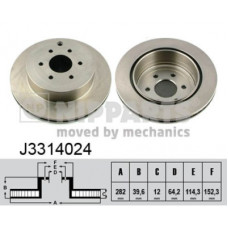 Гальмівний диск Nipparts J3314024