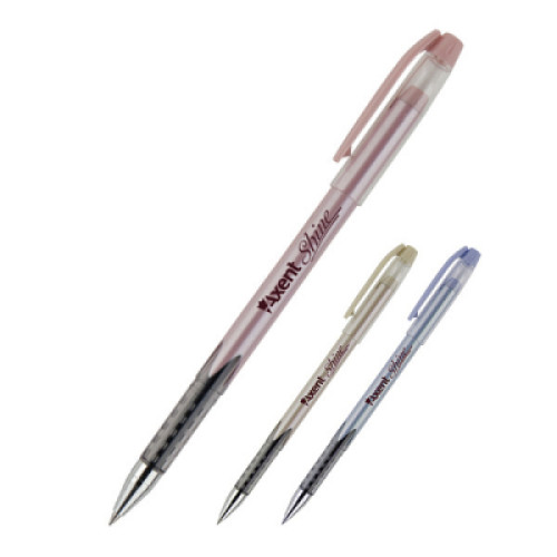 Ручка масляна Axent Shine Синя 0.7 мм (AB1063-02-A)