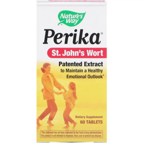 Трави Nature's Way Екстракт звіробою, Perika, St. John's Wort, 60 таблеток (NWY06560)