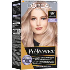 Фарба для волосся L'Oreal Paris Preference 8.12 - Аляска світло-русявий попелястий бежевий (3600523948581)