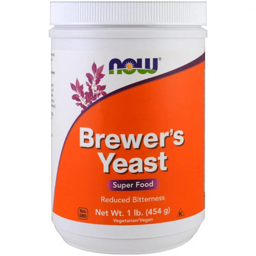 Трави Now Foods Пивні дріжджі в Порошку, Brewer's Yeast, Now Food, 454гр, (NOW-02420)