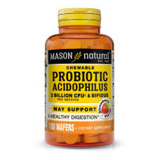 Пробіотики Mason Natural Пробіотики 2 млд ДЕЯ, смак полуниці, Probiotic Acidophilus W (MAV16891)