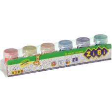 Фарби для малювання ZiBi KIDS Line GLITTER Гуаш 6 кольорів по 20 мл (ZB.6691)