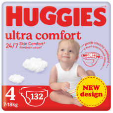 Підгузок Huggies Ultra Comfort 4 (7-18 кг) M-Pack 132 шт (5029053590523)