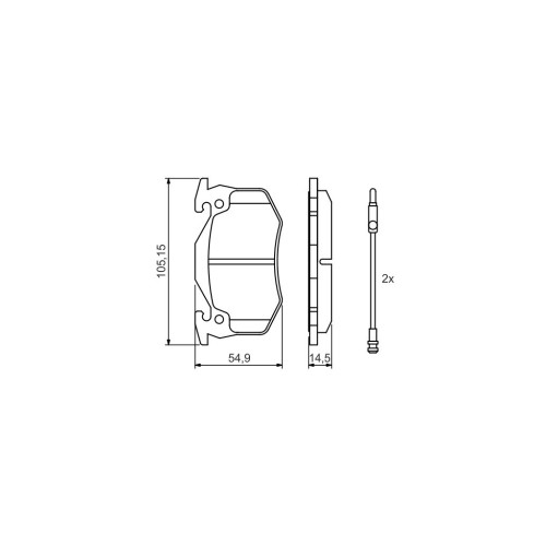 Гальмівні колодки Bosch 0 986 466 346