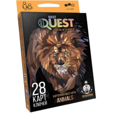 Настільна гра Danko Toys Best Quest Тварини, українська (BQ-01-02U)