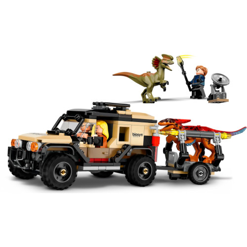 Конструктор LEGO Jurassic World Перевезення пірораптора та дилофозавра 254 деталі (76951)