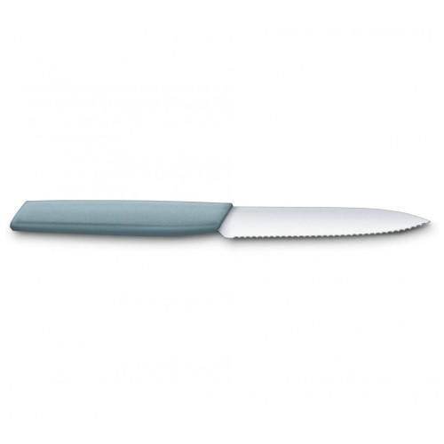 Кухонний ніж Victorinox Swiss Modern Paring Serrate 10см Blue (6.9006.10W21)