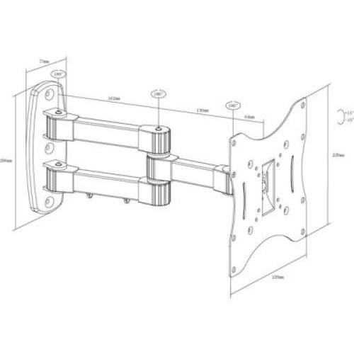 Кронштейн X-DIGITAL STEEL SA245 Black