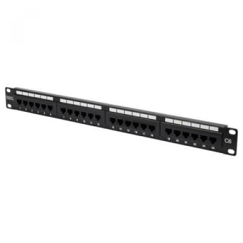 Патч-панель DIGITUS 19" 24хRJ-45 UTP cat. 6 в сборе (DN-91624U)